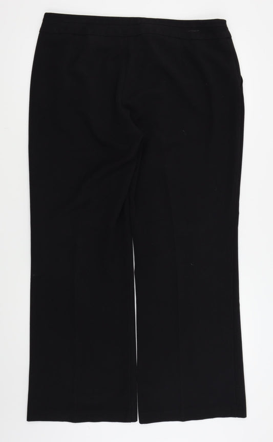 BM Womens Black   Trousers  Size 18 L28 in