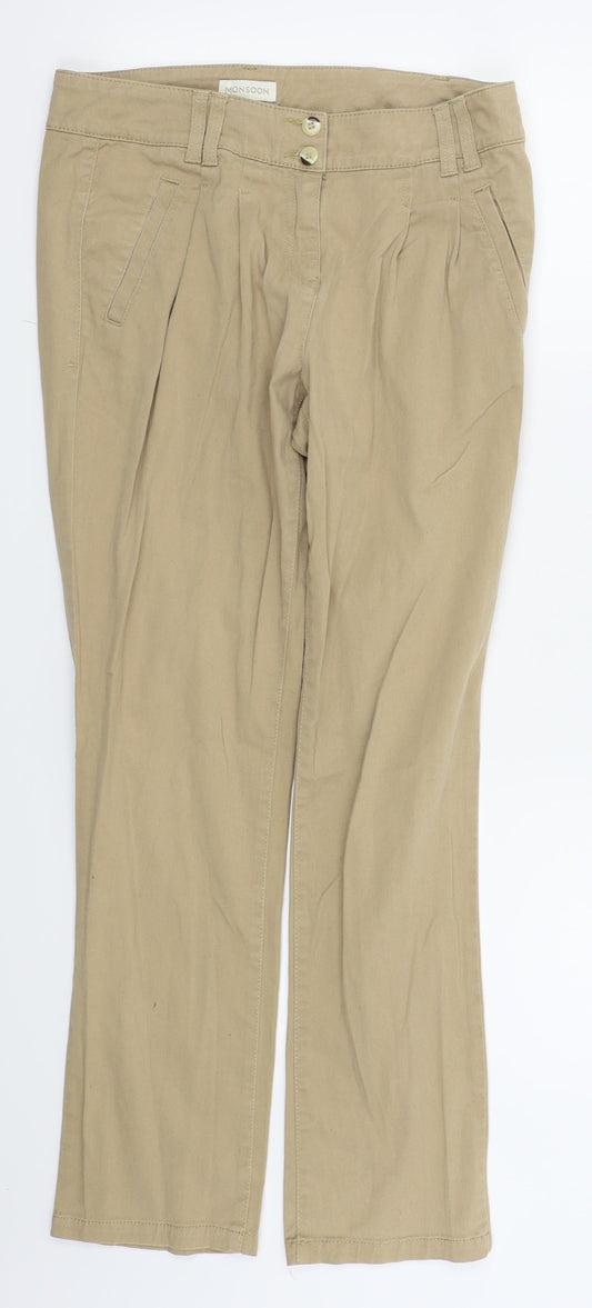 Moonsoon Womens Beige   Skinny Jeans Size 10 L27 in