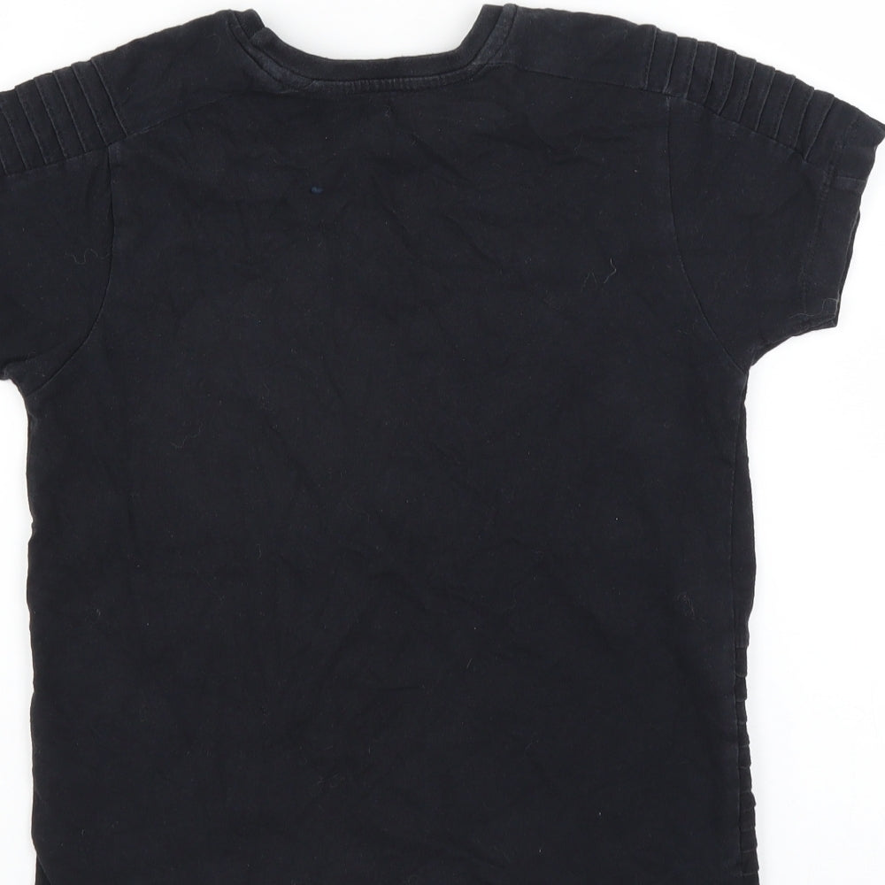 Primark Boys Black   Basic T-Shirt Size 7-8 Years  - new york