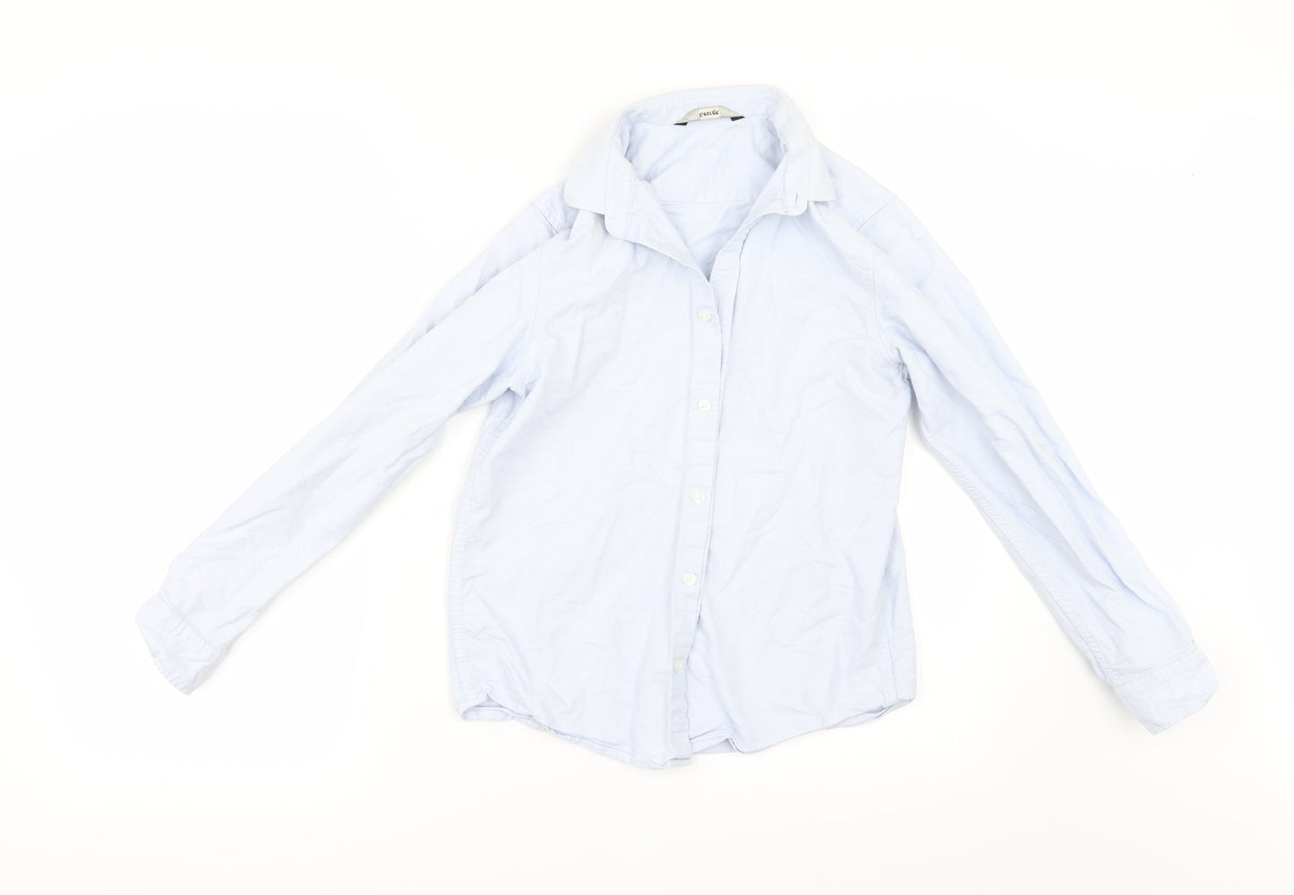 George Boys Blue   Basic Button-Up Size 11-12 Years