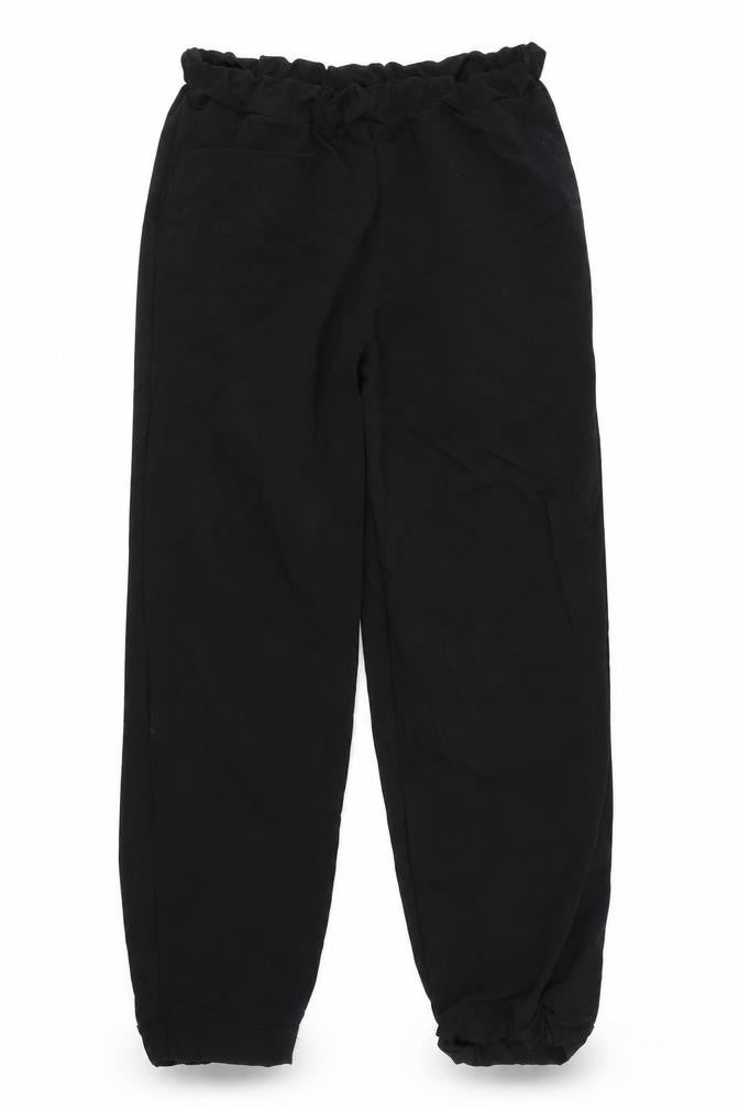 Front view of Collusion women’s black trousers, size UK 10, 28-inch leg