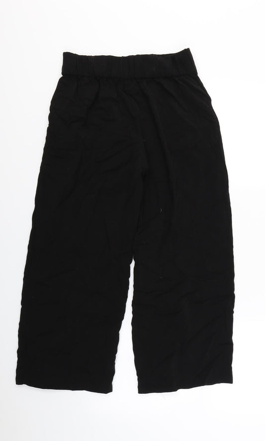 Zara Womens Black  Rayon Bloomer Trousers Size S L24 in