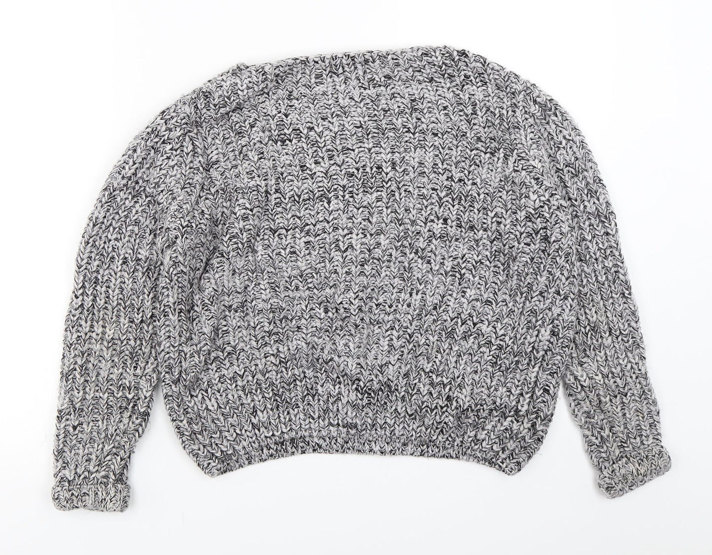 Papaya Womens Grey  Knit Pullover Jumper Size M