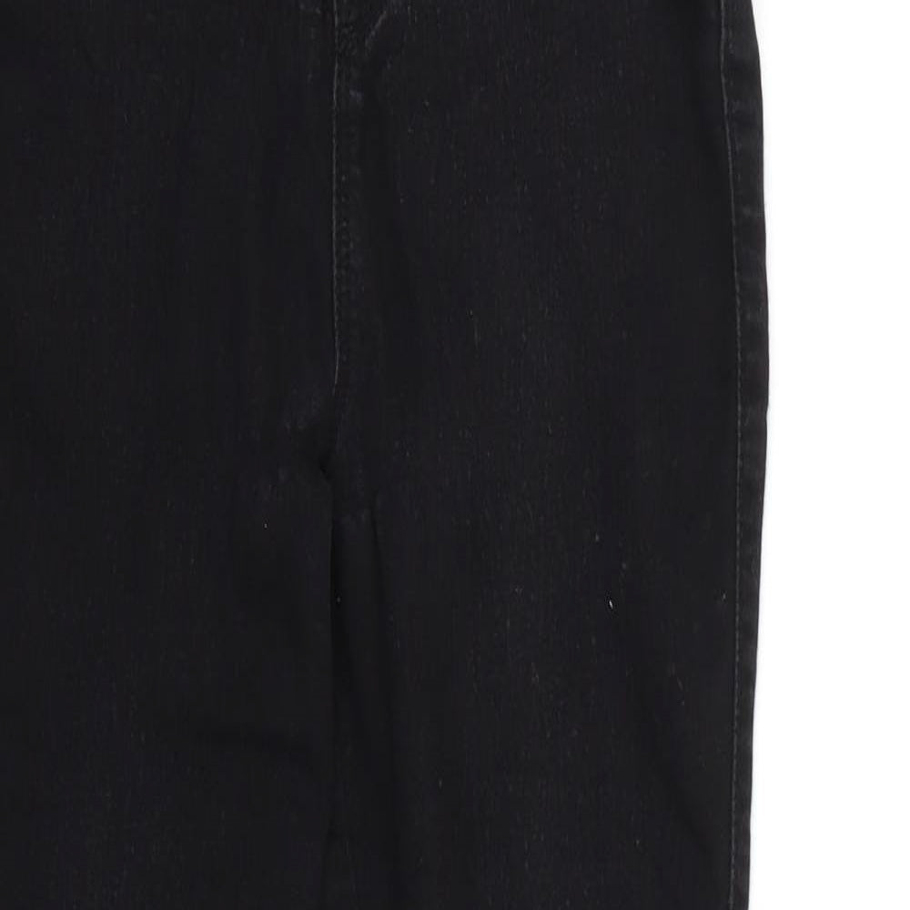 Denim & Co. Womens Black  Denim Jegging Jeans Size 8 L26 in