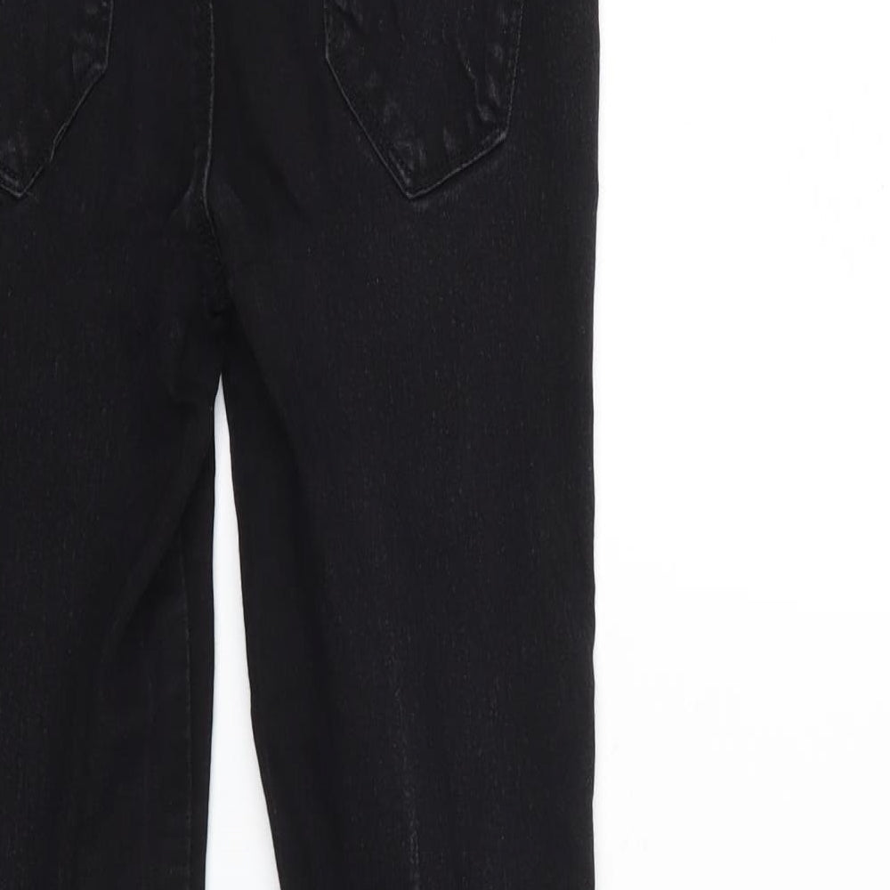 Denim & Co. Womens Black  Denim Jegging Jeans Size 8 L26 in