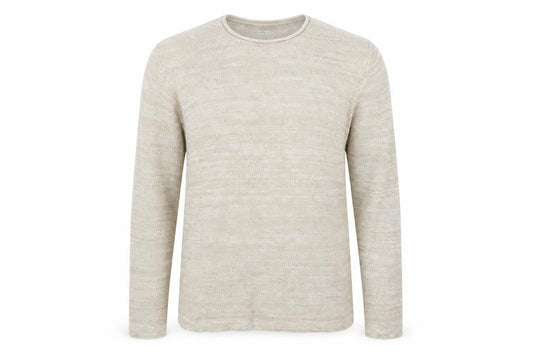 TU Mens Beige  Knit Pullover Jumper Size L