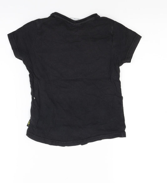 Batman Boys Black  Jacquard Basic T-Shirt Size 3 Years  - Batman