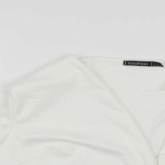 Boohoo Womens White   Cardigan Jumper Size 14