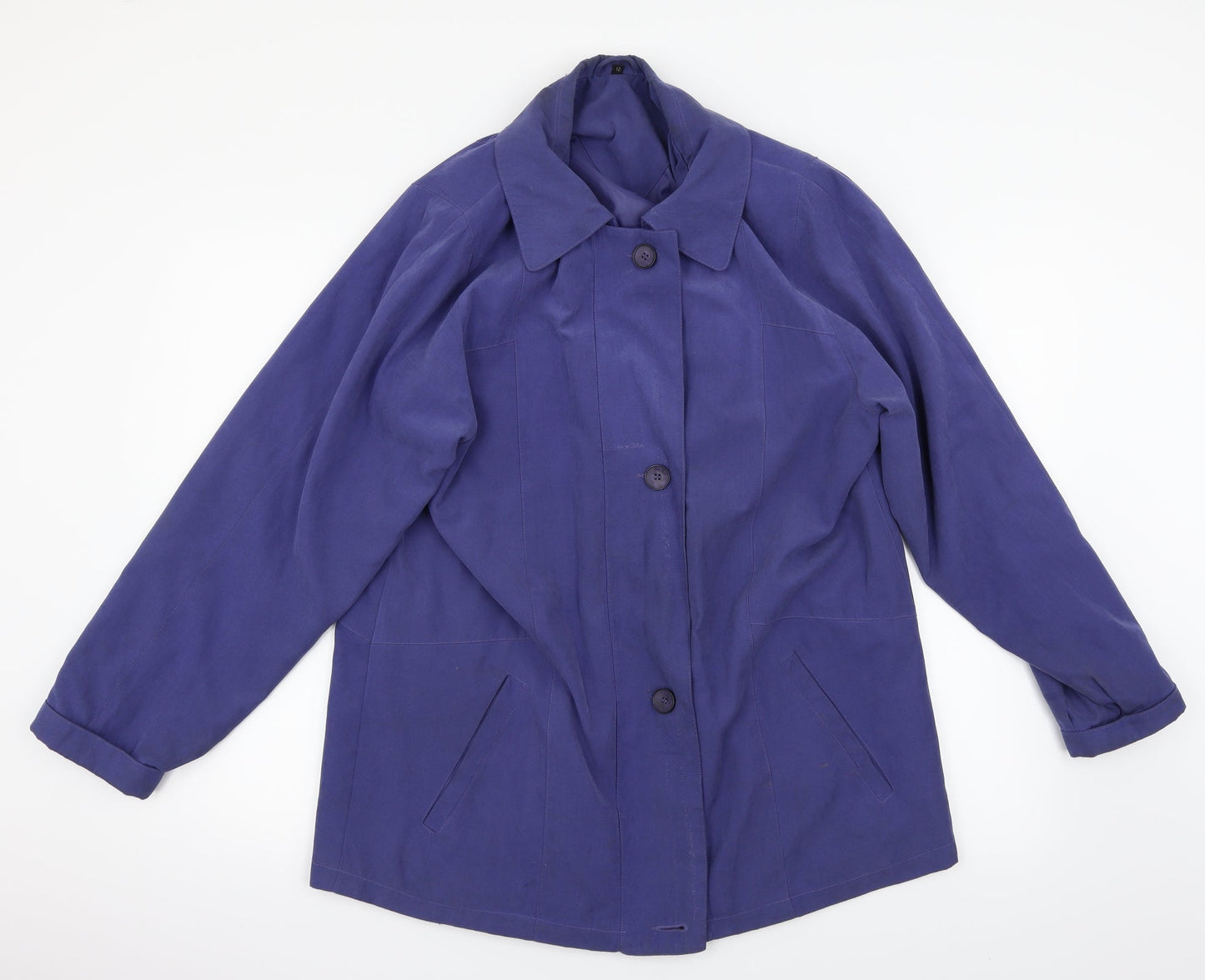 Preworn Womens Blue   Overcoat Jacket Size 12