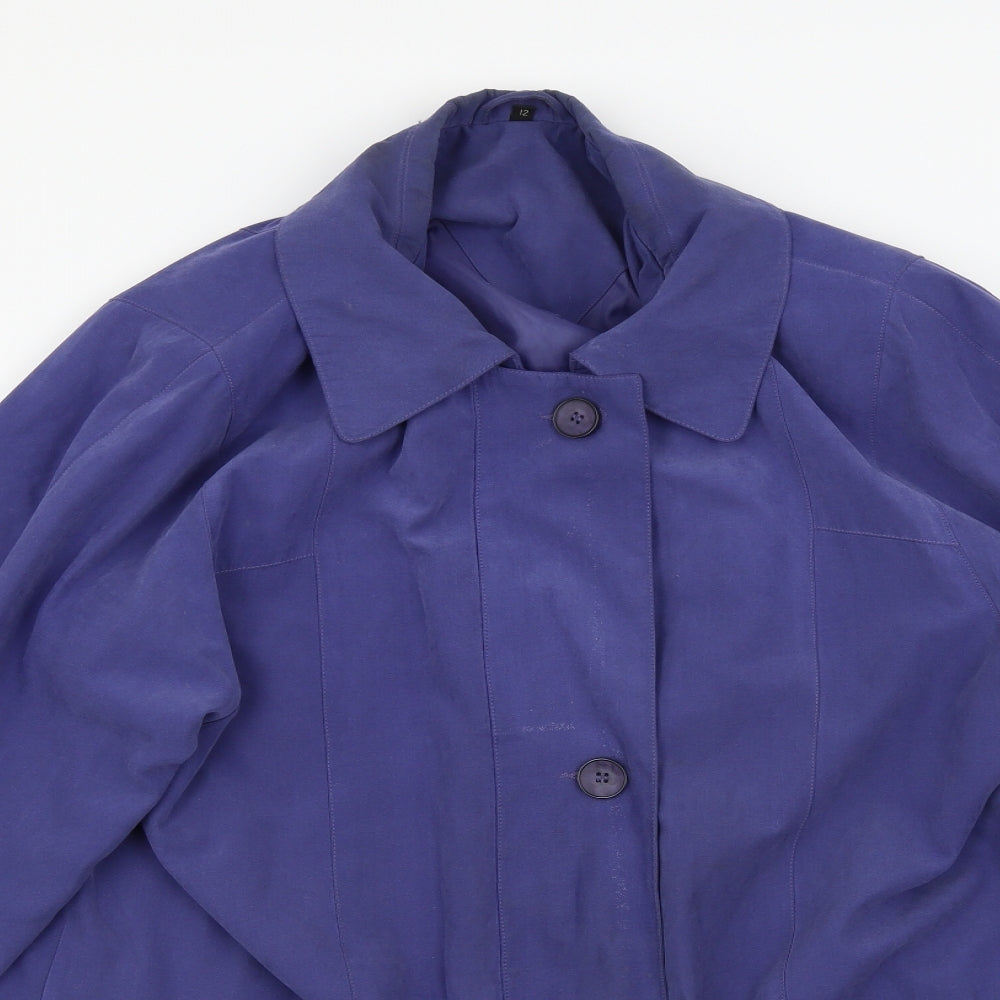 Preworn Womens Blue   Overcoat Jacket Size 12