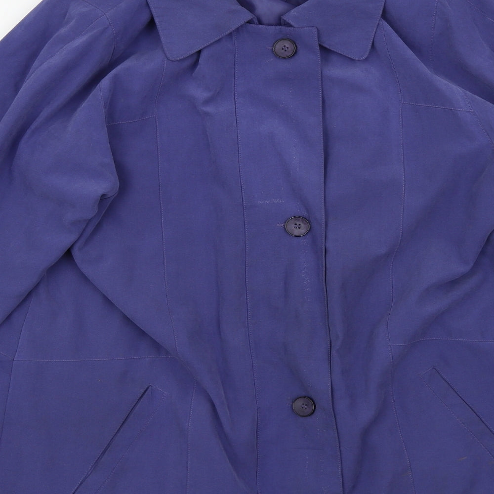 Preworn Womens Blue   Overcoat Jacket Size 12