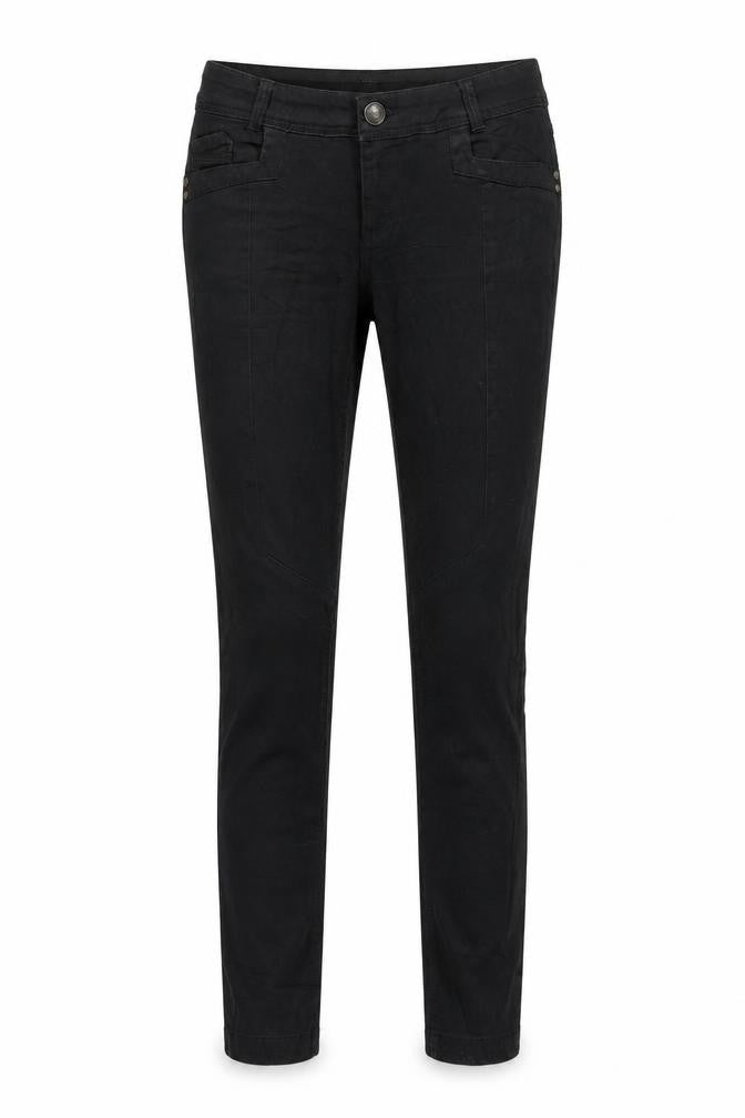 Front view of Pull&Bear women’s black skinny jeans, size UK 42, 30-inch leg