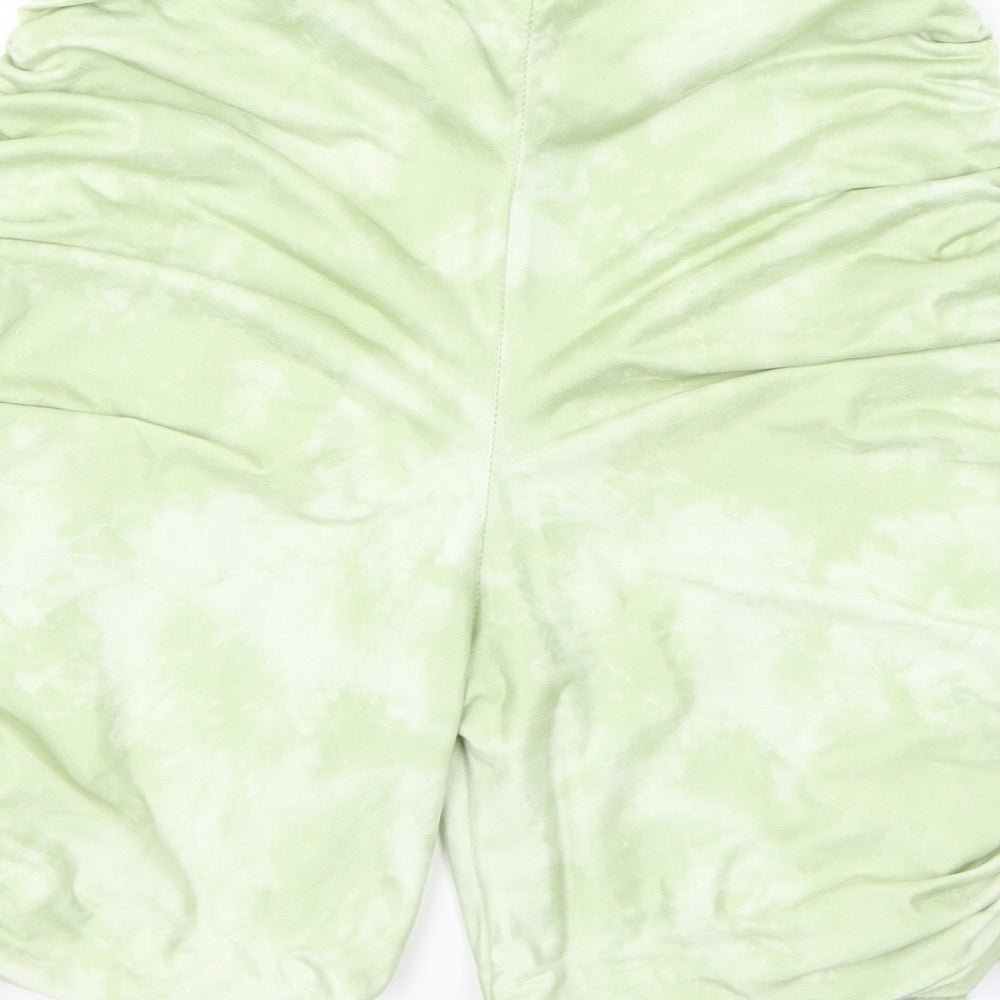 PRETTYLITTLETHING Womens Green   Sweat Shorts Size 6
