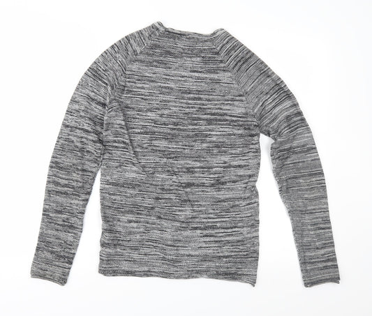 rimark Mens Grey  Knit Pullover Jumper Size S