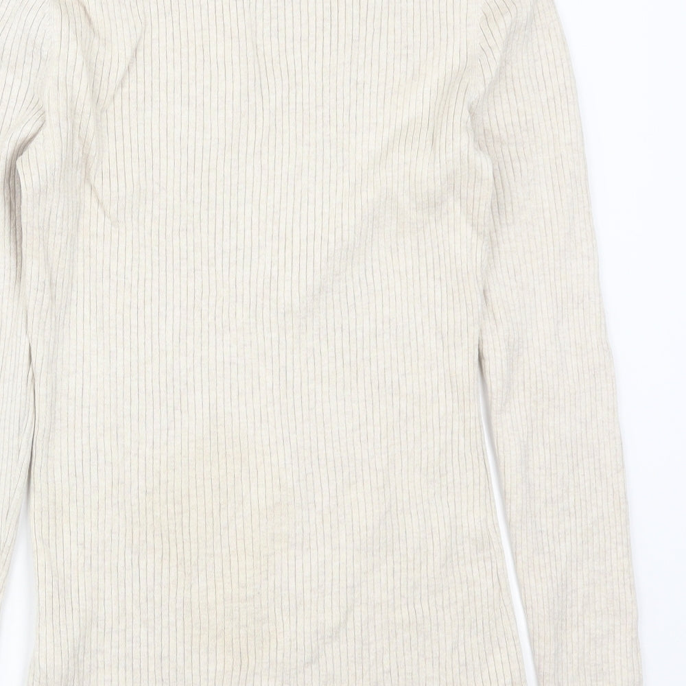 H&M Womens Beige   Pullover Jumper Size M