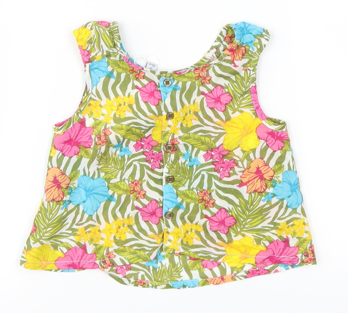 UBS 2 Girls Multicoloured Floral  Basic Tank Size 3 Years