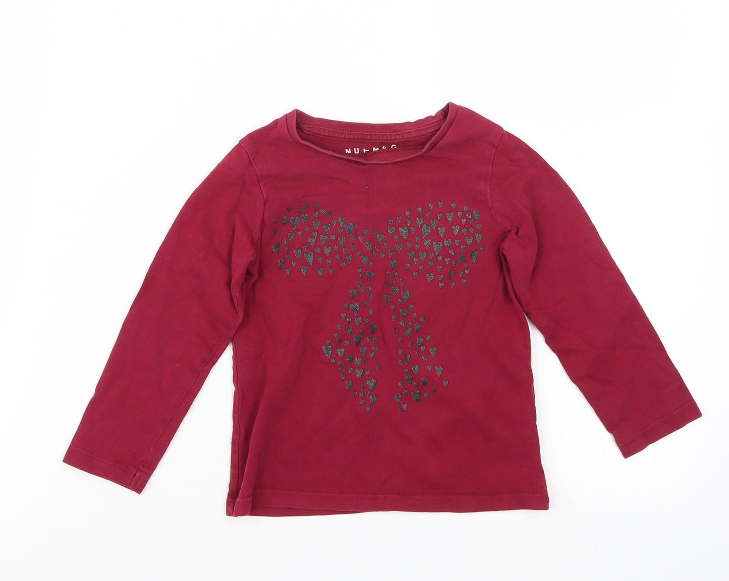 Nutmeg Girls Purple   Basic T-Shirt Size 2-3 Years