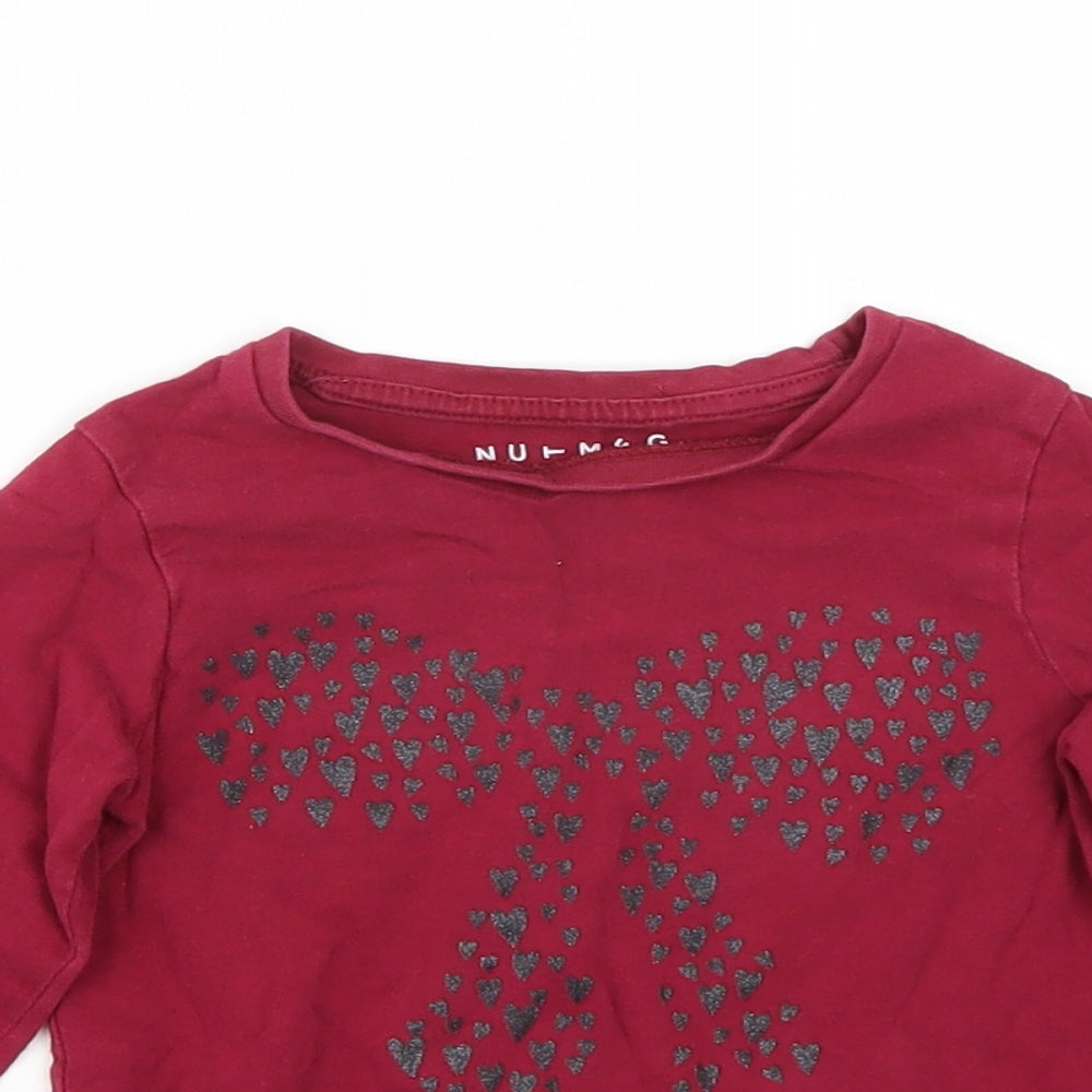 Nutmeg Girls Purple   Basic T-Shirt Size 2-3 Years