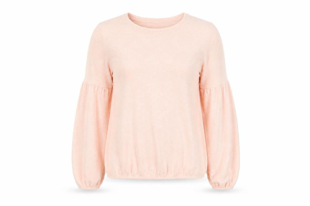 Front view of Dorothy Perkins women’s pink jumper, size UK 8