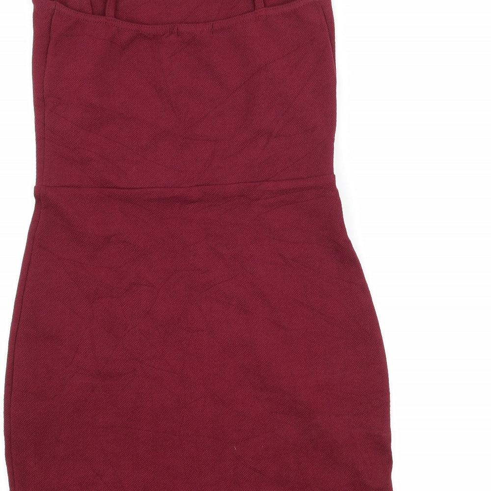 Boohoo Womens Purple   Bodycon  Size 10