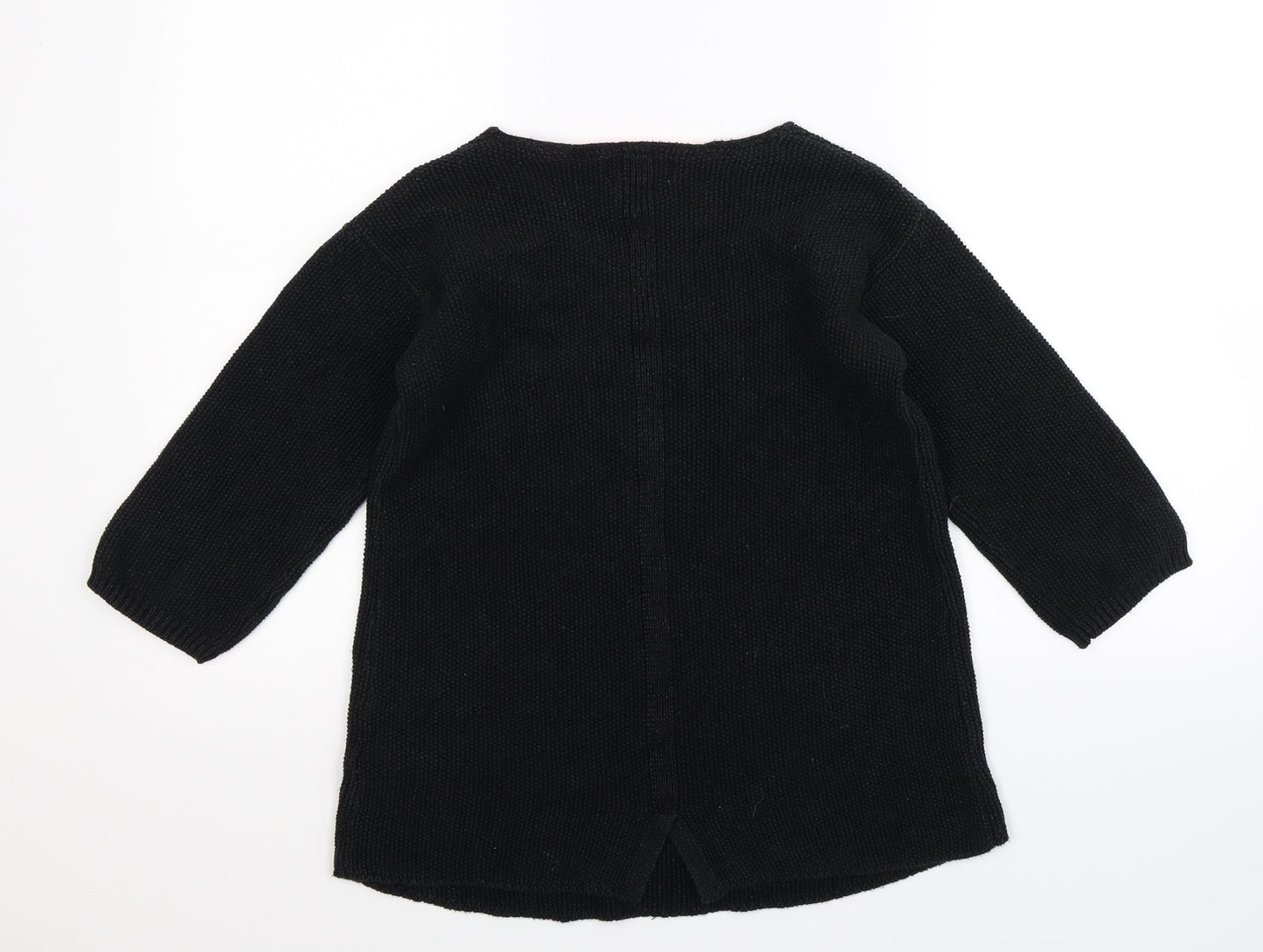 NEXT Womens Black  Knit Pullover Jumper Size 8