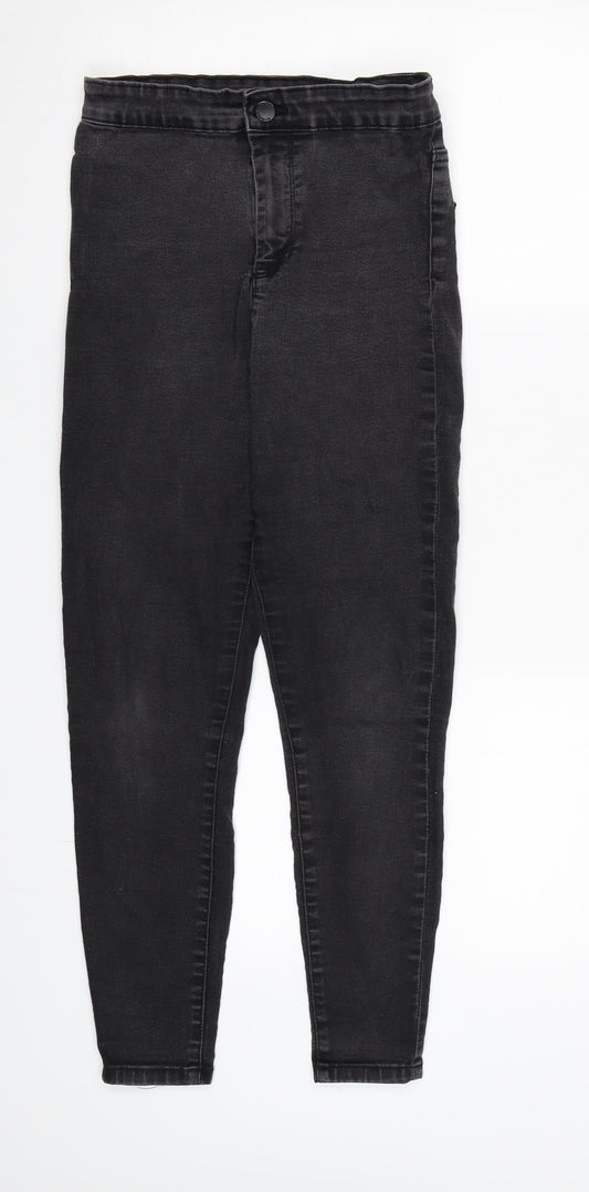Denim CO. Womens Black  Denim Skinny Jeans Size 8 L25 in