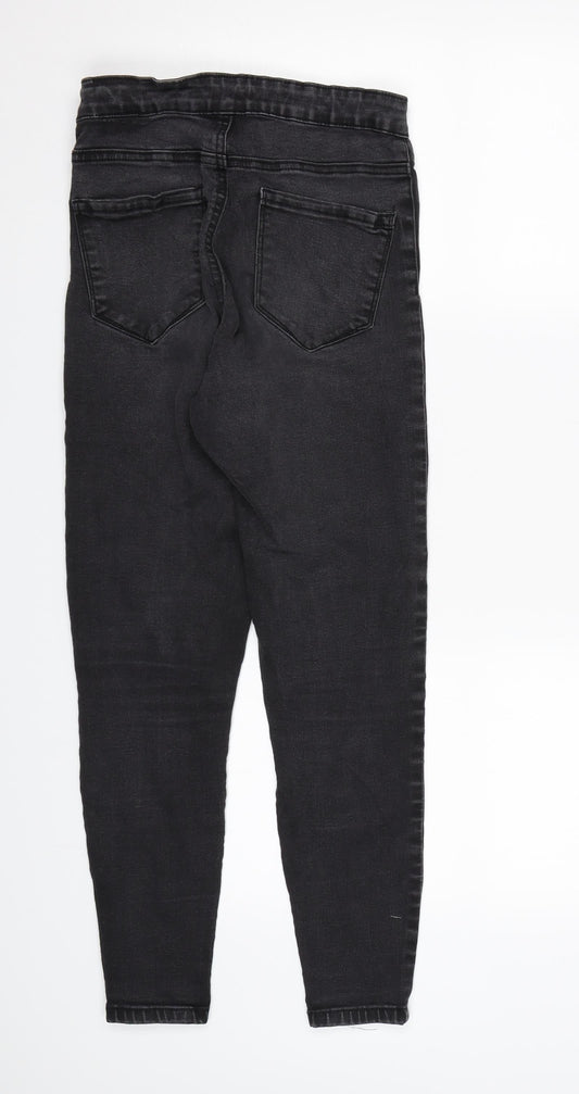 Denim CO. Womens Black  Denim Skinny Jeans Size 8 L25 in