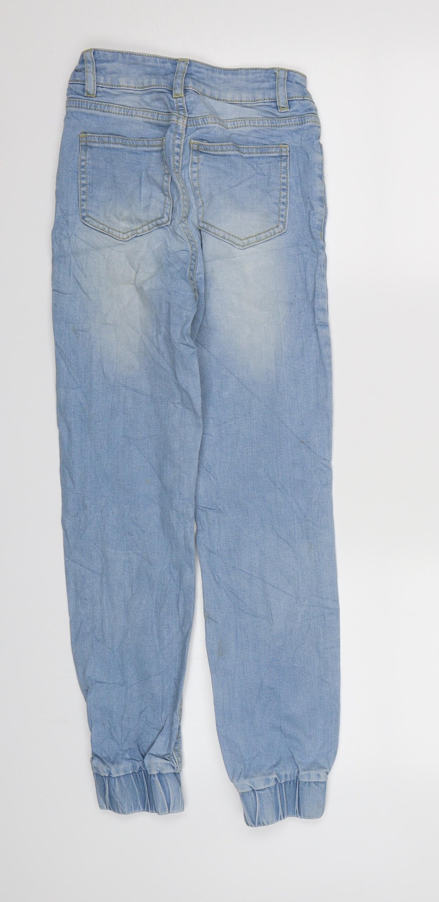 WOW Womens Blue  Denim Tapered Jeans Size 3XS L24 in