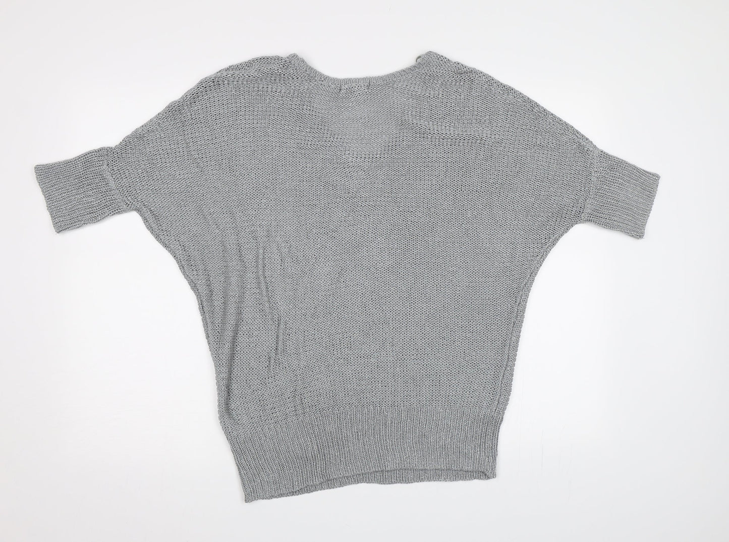 EVIE Womens Silver  Knit Pullover Jumper Size M