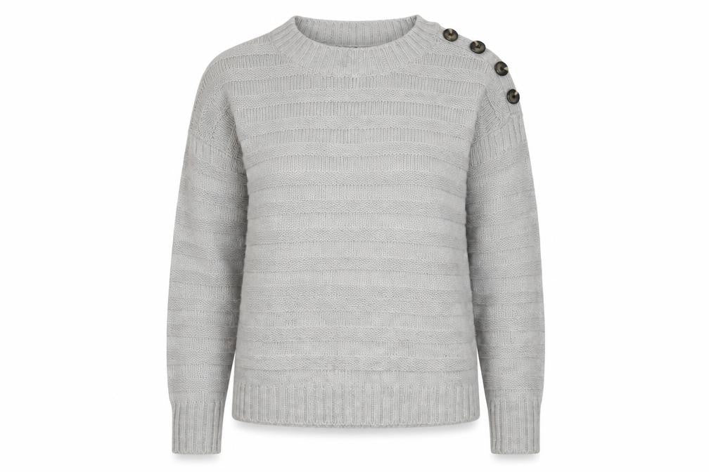 Front view of Next women’s grey knit jumper, size S