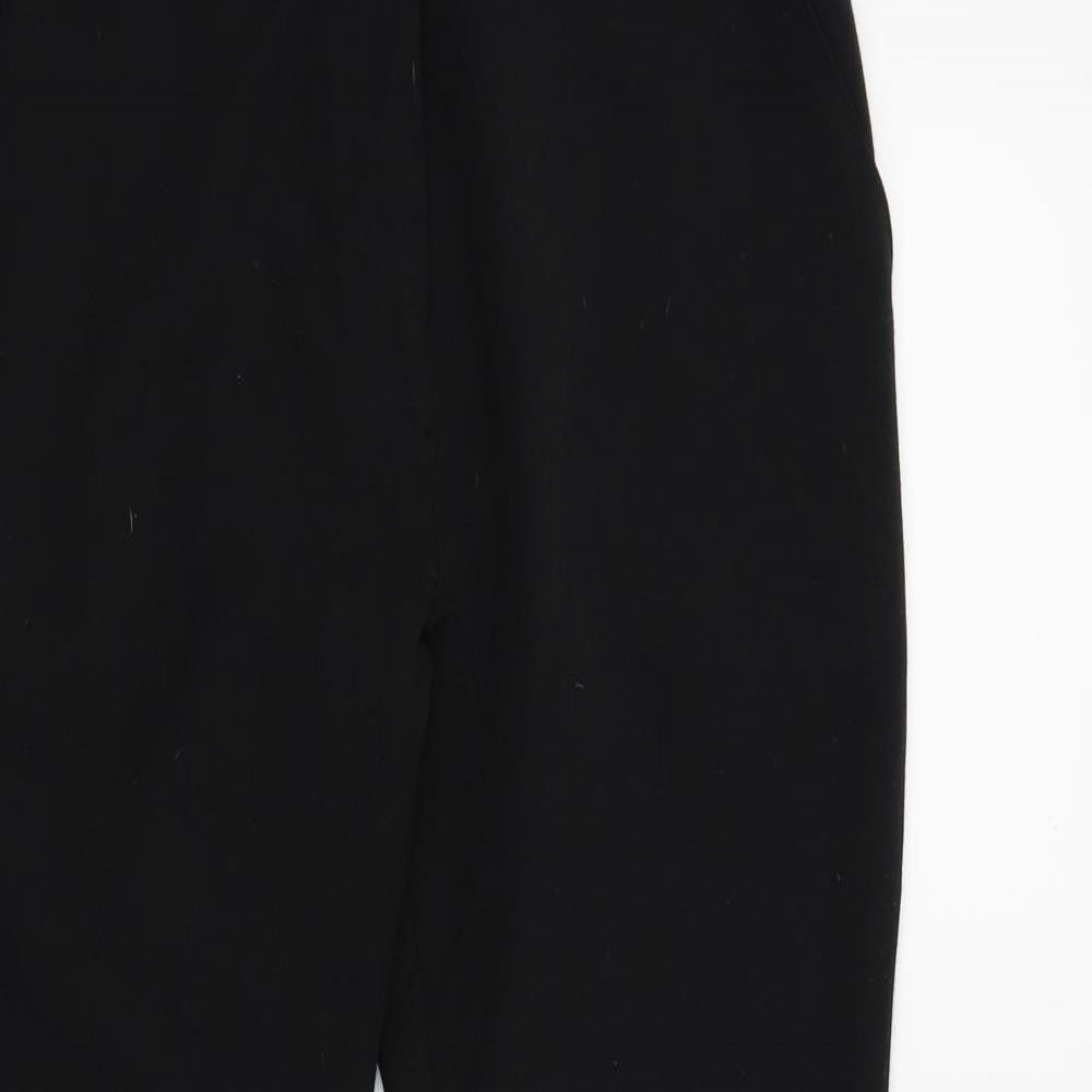 Eager Womens Black   Trousers  Size 10 L27 in