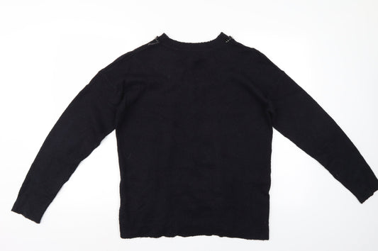 Dorothy Perkins Womens Black   Pullover Jumper Size 14