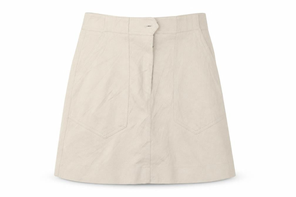 H&M Womens Ivory   A-Line Skirt Size M