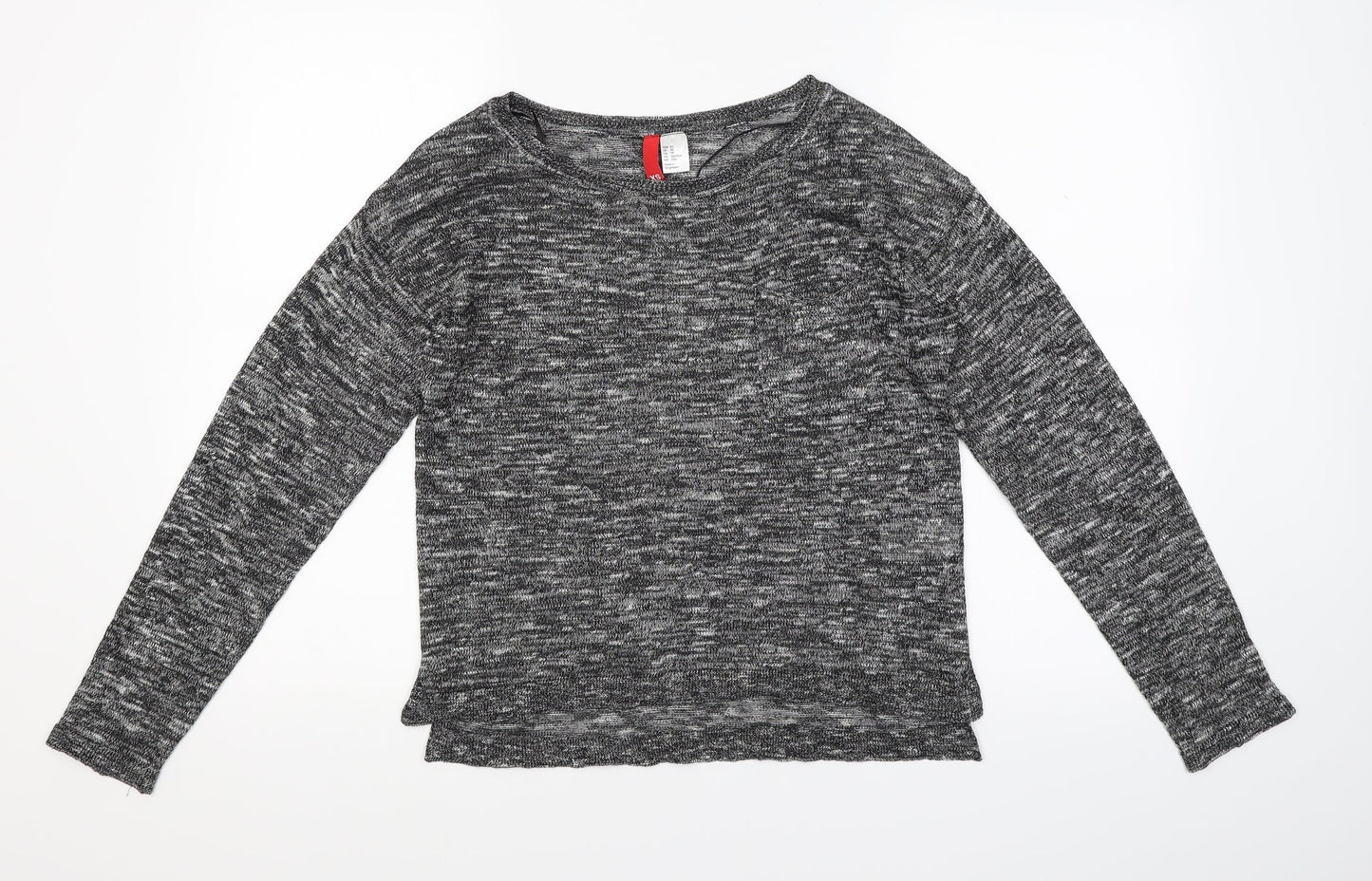 H&M Womens Grey  Knit Pullover Jumper Size XS