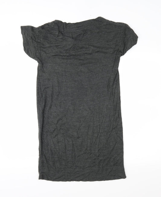 Debenhams Womens Grey   Tunic Jumper Size 12