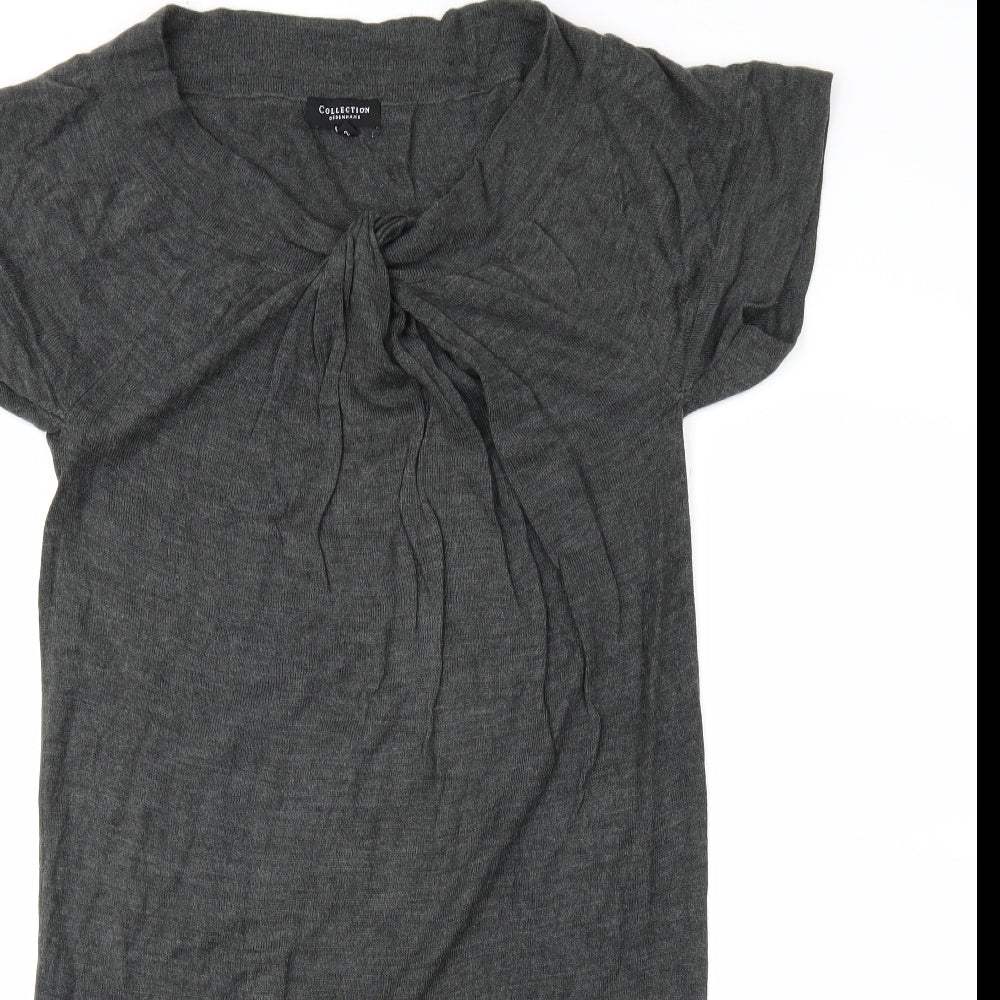 Debenhams Womens Grey   Tunic Jumper Size 12