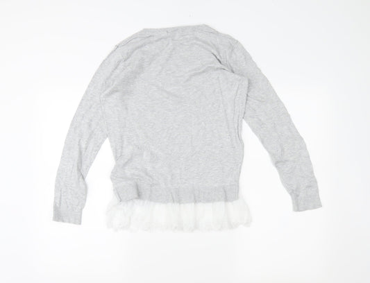 Dorothy Perkins Womens Grey   Tunic Jumper Size 6