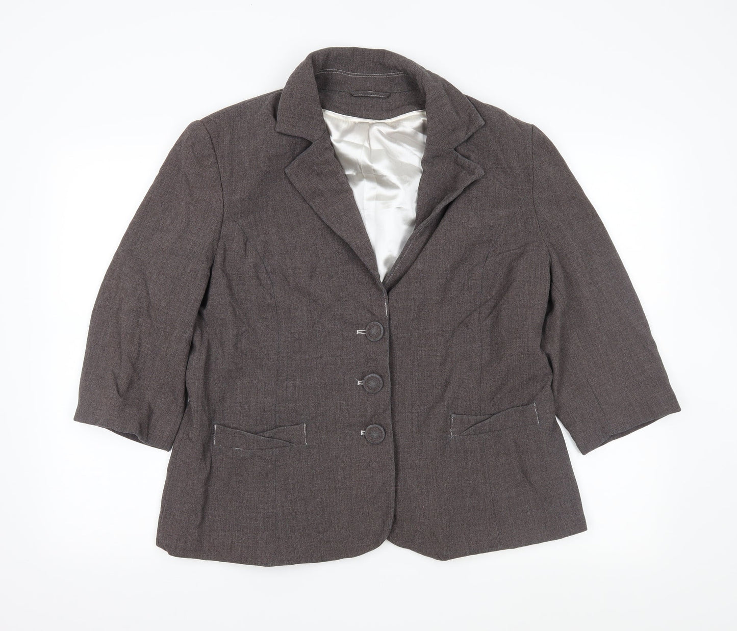 anna rose Womens Grey   Jacket Blazer Size 18