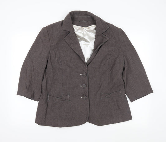 anna rose Womens Grey   Jacket Blazer Size 18