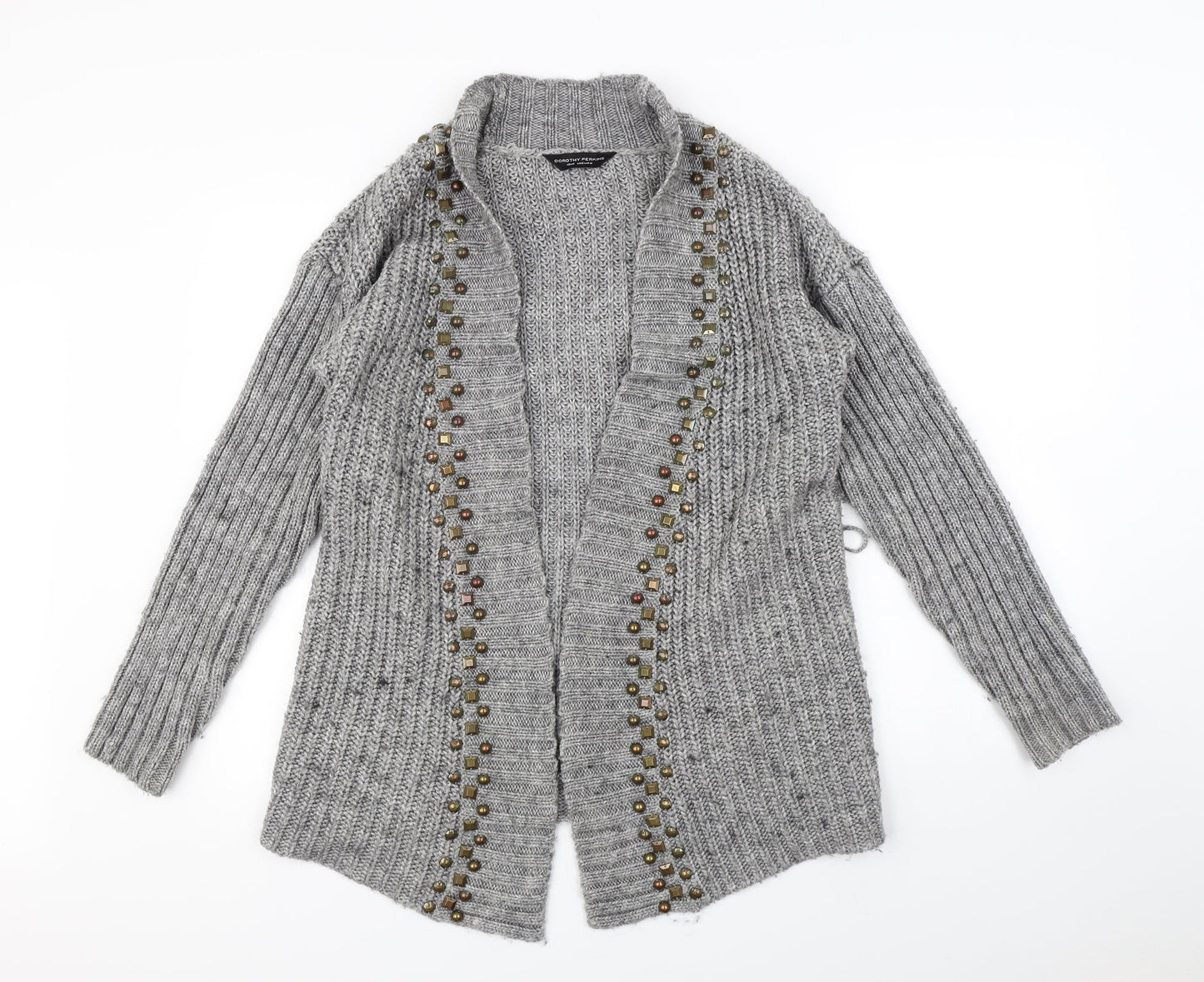 Dorothy Perkins Womens Grey   Cardigan Jumper Size 12