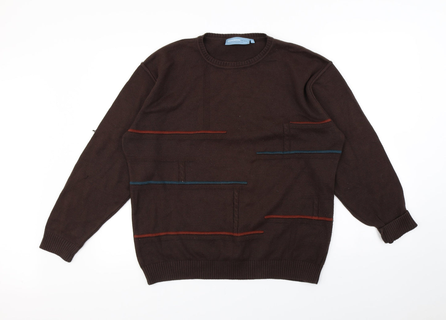 Greenwood Mens Brown   Pullover Jumper Size M