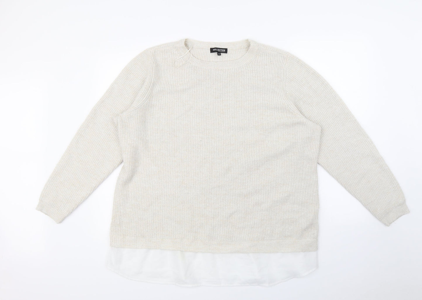 Debenhams Womens Beige   Pullover Jumper Size 22