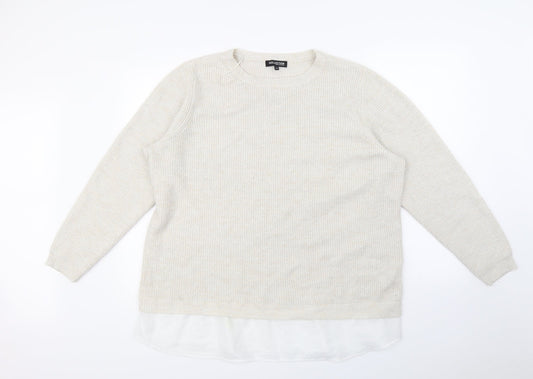 Debenhams Womens Beige   Pullover Jumper Size 22