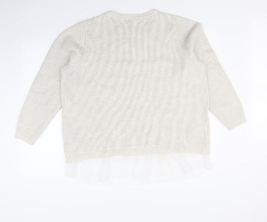 Debenhams Womens Beige   Pullover Jumper Size 22