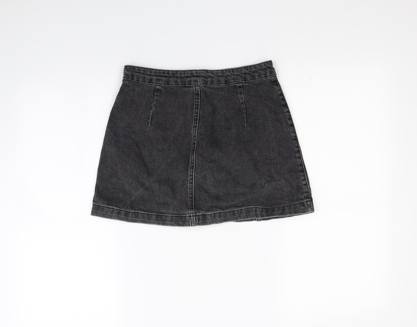 Topshop Womens Grey   Mini Skirt Size 6