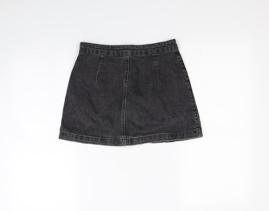Topshop Womens Grey   Mini Skirt Size 6