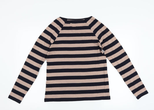 FC Jeans Womens Blue Striped  Pullover Jumper Size S