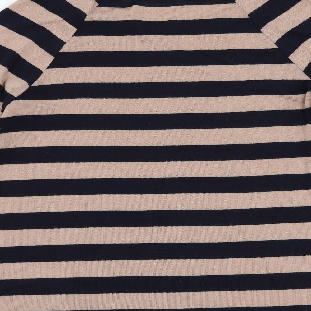 FC Jeans Womens Blue Striped  Pullover Jumper Size S