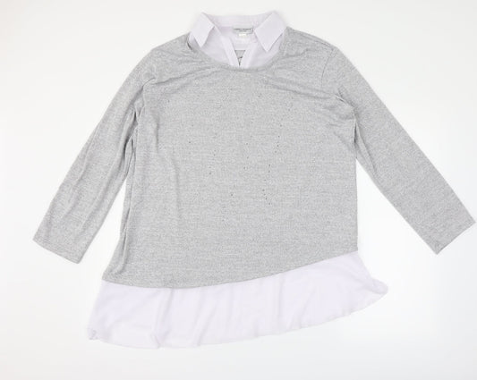 Gabriella Vicenza Womens Grey   Pullover Jumper Size 16