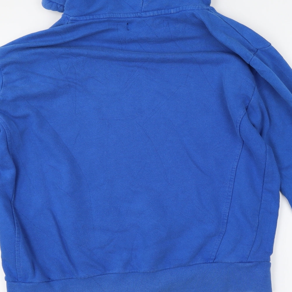 Drunk Punk Womens Blue   Pullover Hoodie Size S